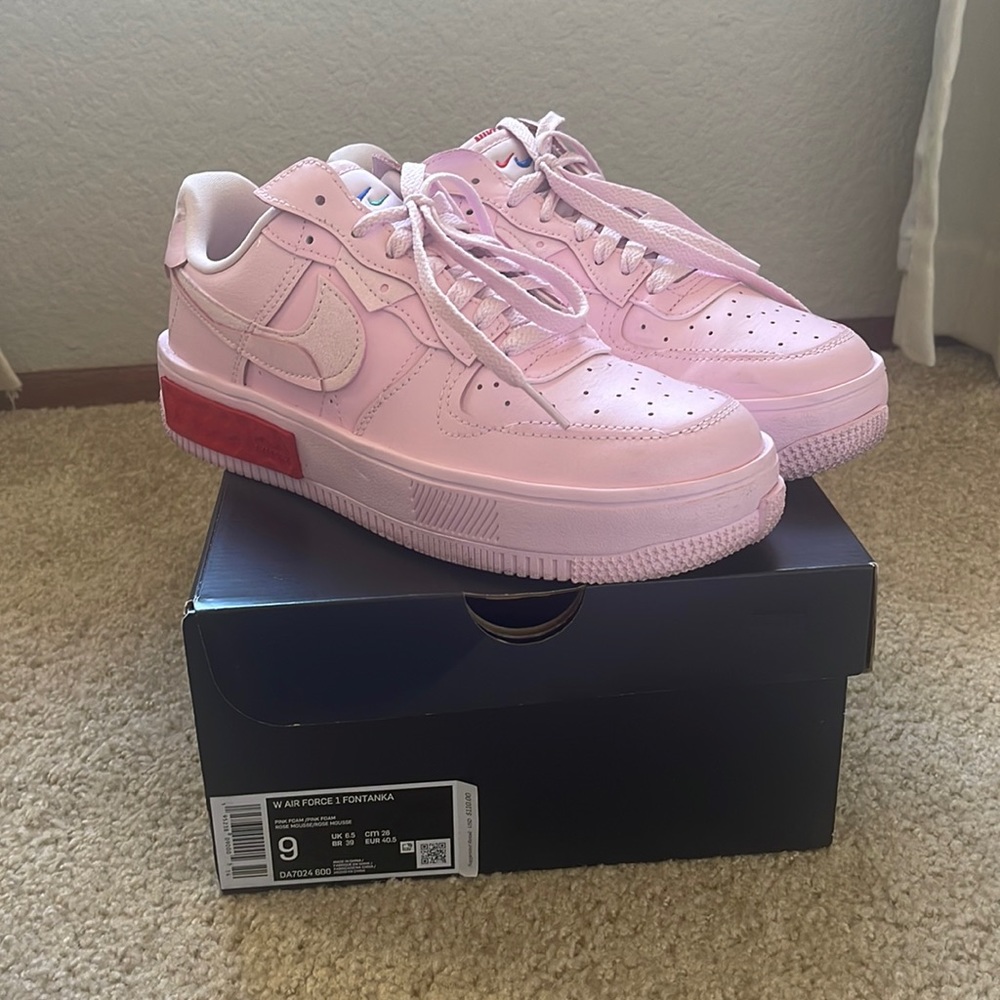 Pink Foam Nike Air Force 1 Fontanka - Size 9